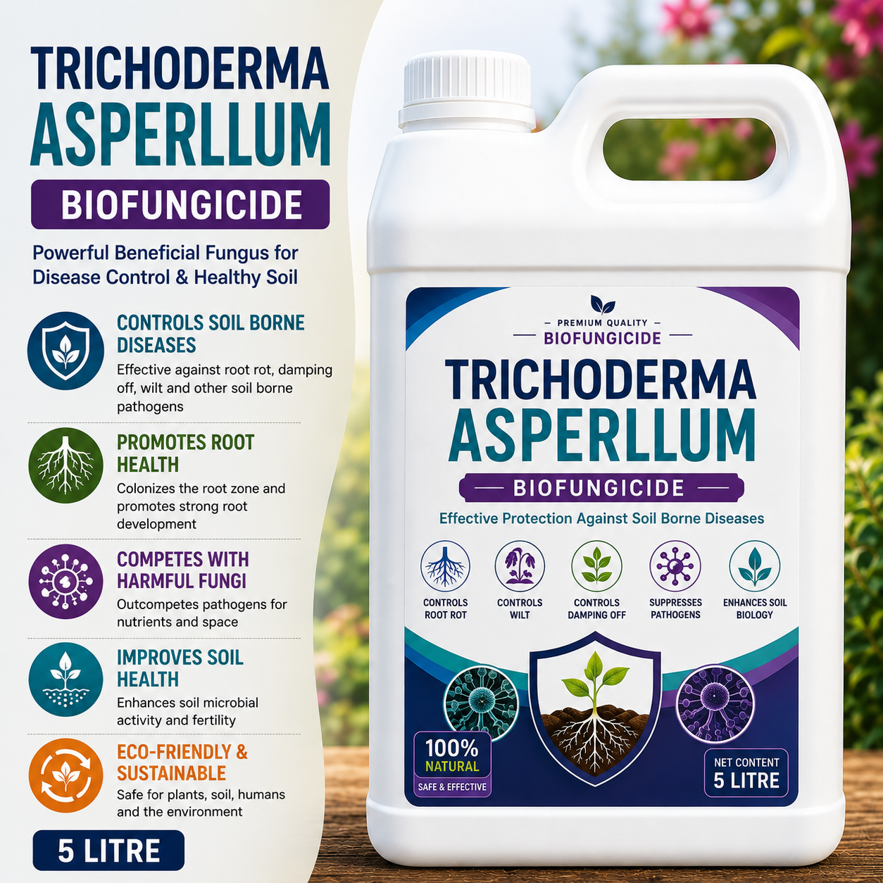 Trichoderma asperllum 5 litre can