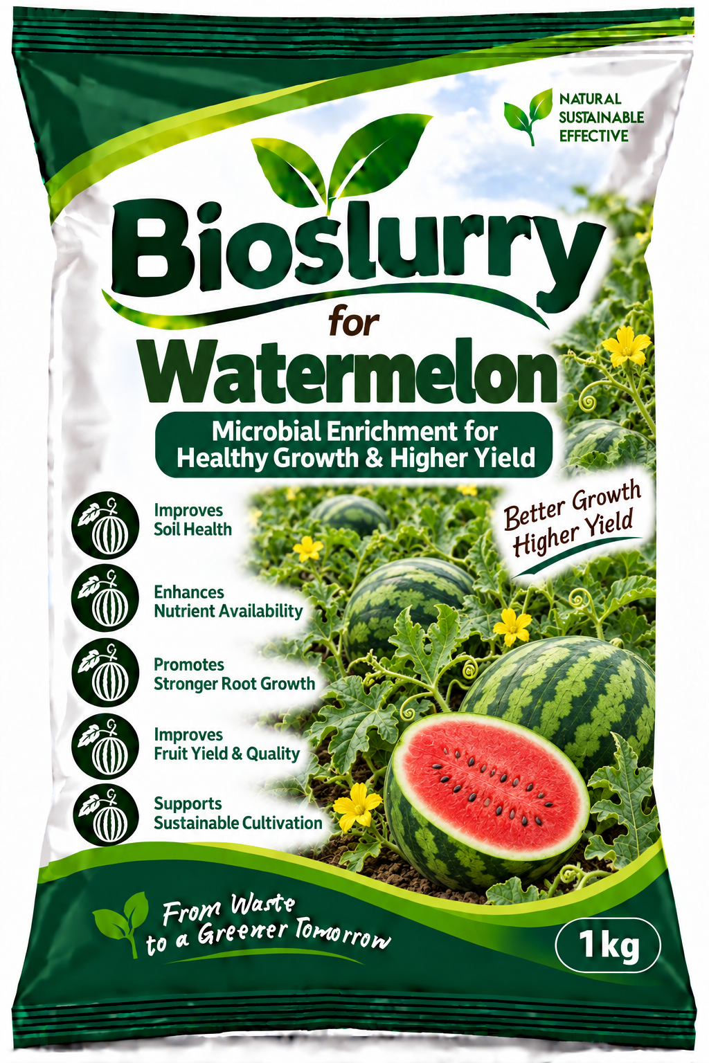 Bioslurry for Watermelon