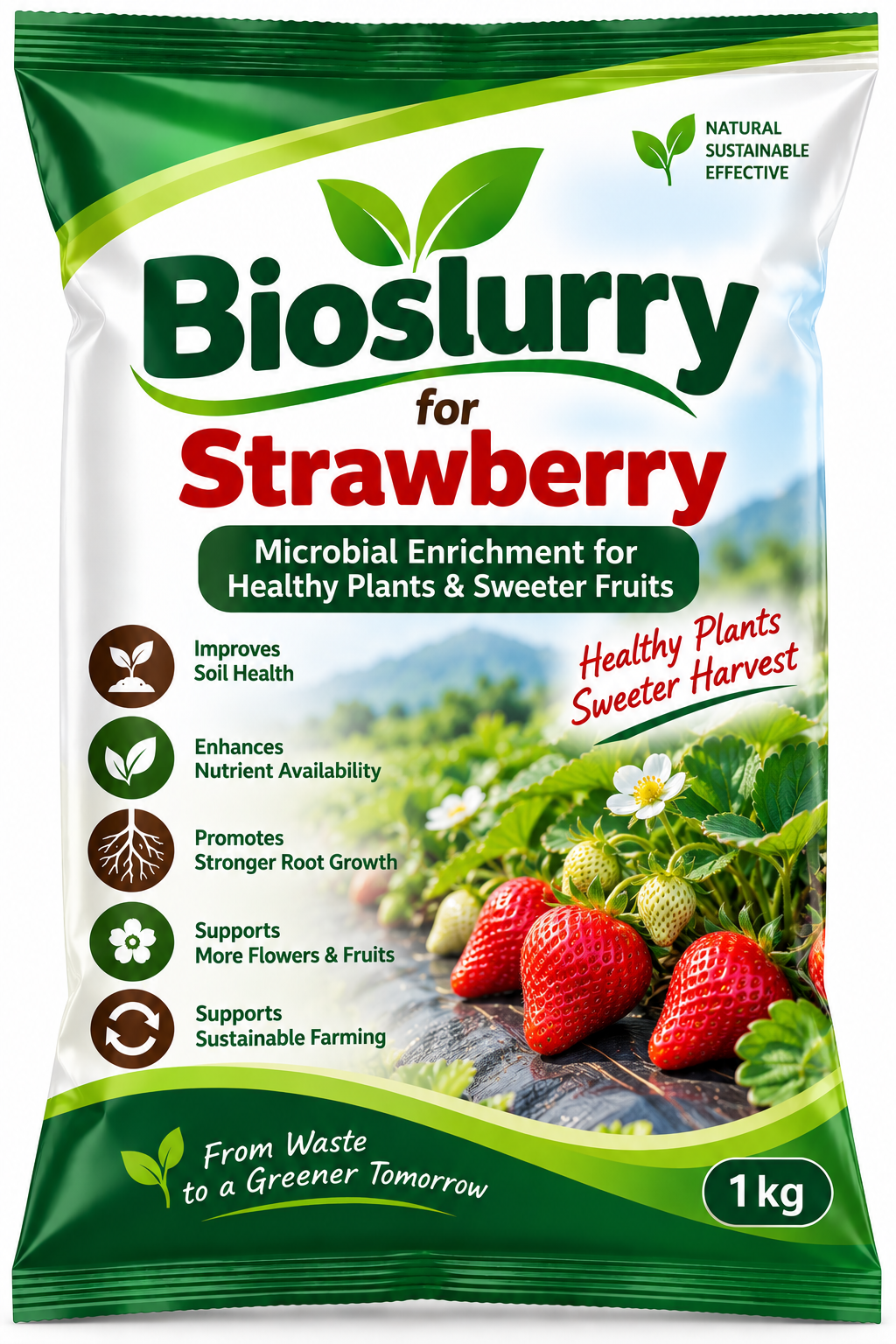 Bioslurry for Strawberry