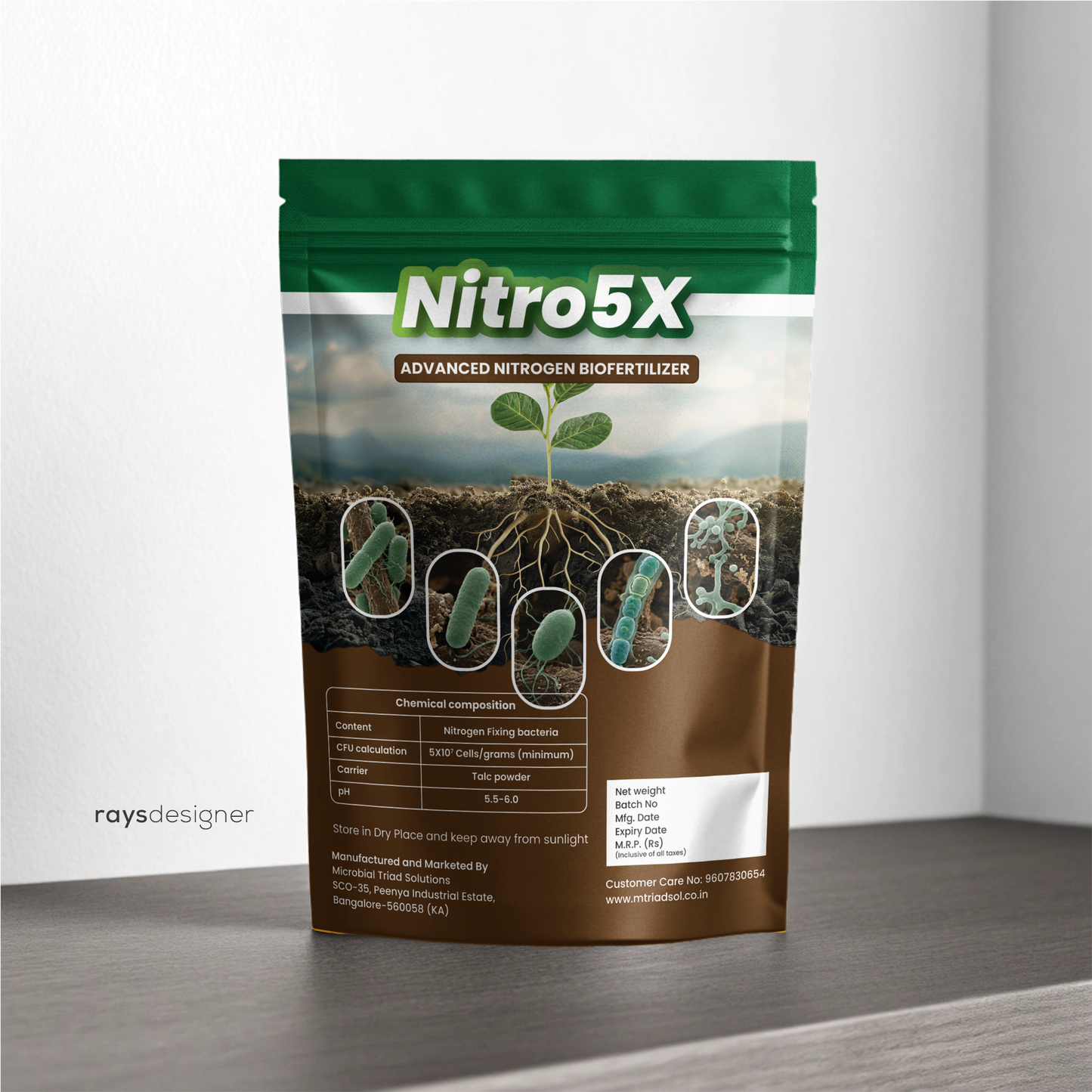 Nitro5x- Blend of five nitrogen-fixing bacteria