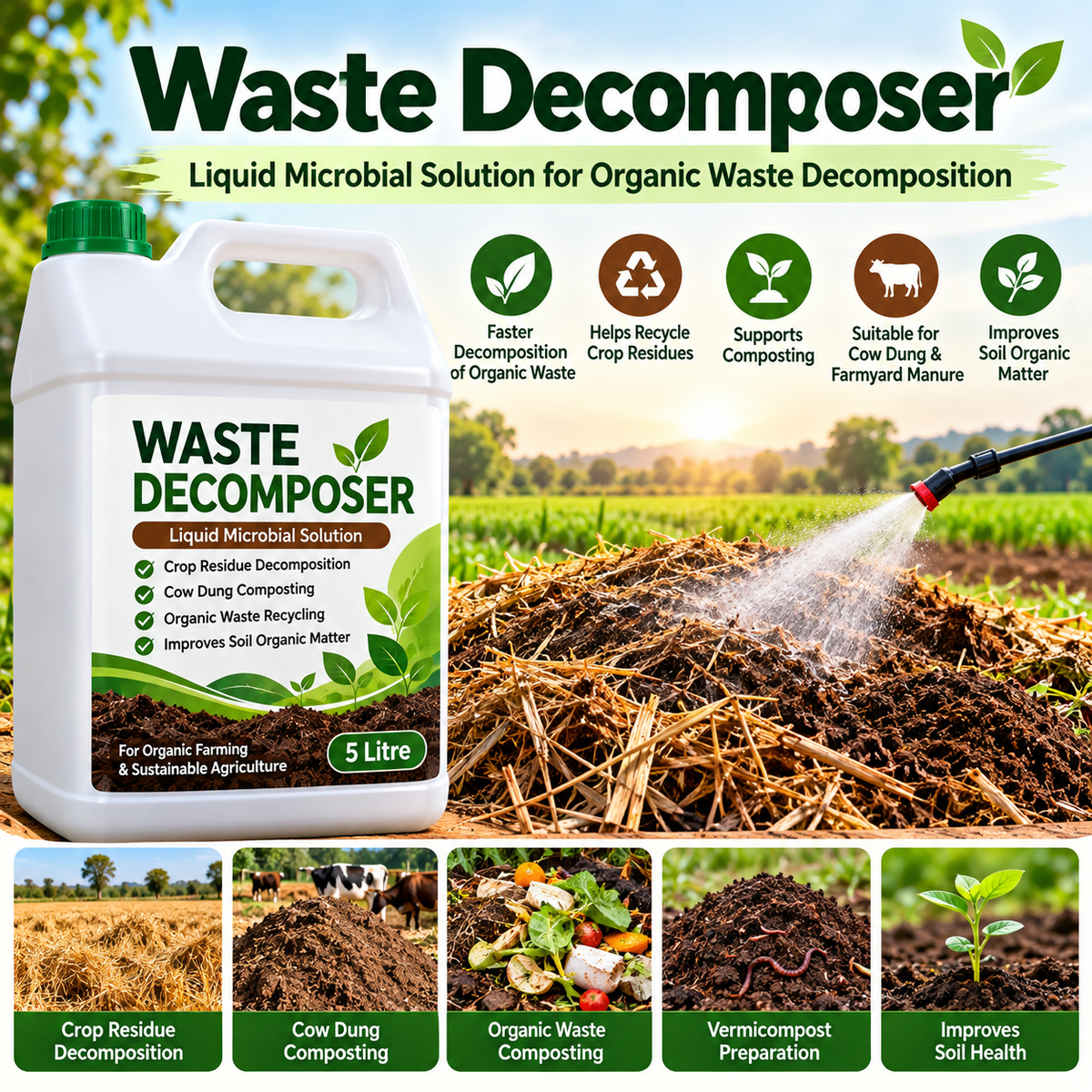 5 litre Waste Decomposer Liquid