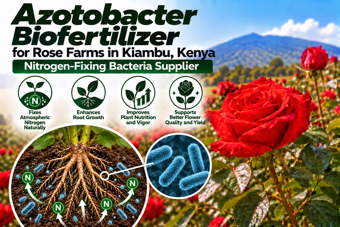 Azotobacter Biofertilizer for Rose Farms in Kiambu, Kenya | Nitrogen-Fixing Bacteria Supplier | Peak Laboratories India