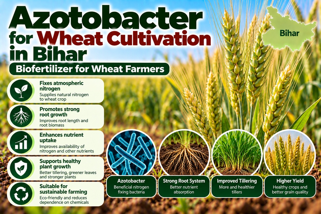 Azotobacter for Wheat Cultivation in Bihar | Biofertilizer for Wheat Farmers | Peak Laboratories India