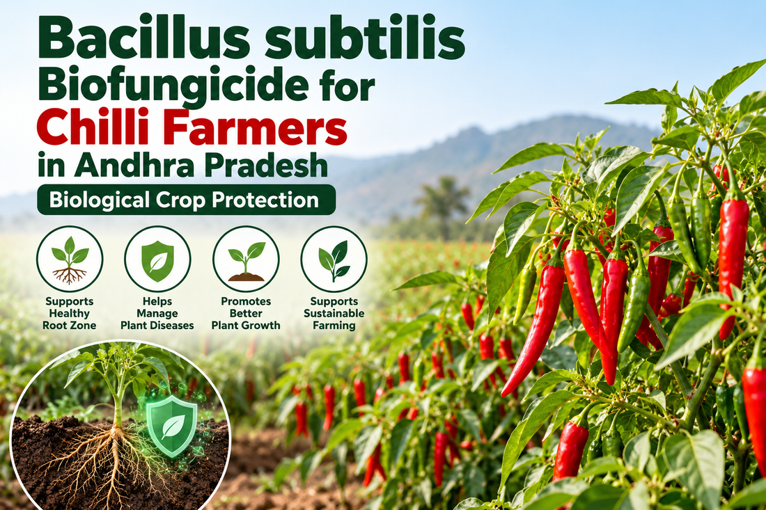 Bacillus subtilis Biofungicide for Chilli Farmers in Andhra Pradesh | Biological Crop Protection