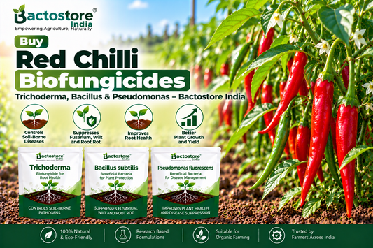 Buy Red Chilli Biofungicides | Trichoderma, Bacillus & Pseudomonas – Bactostore India