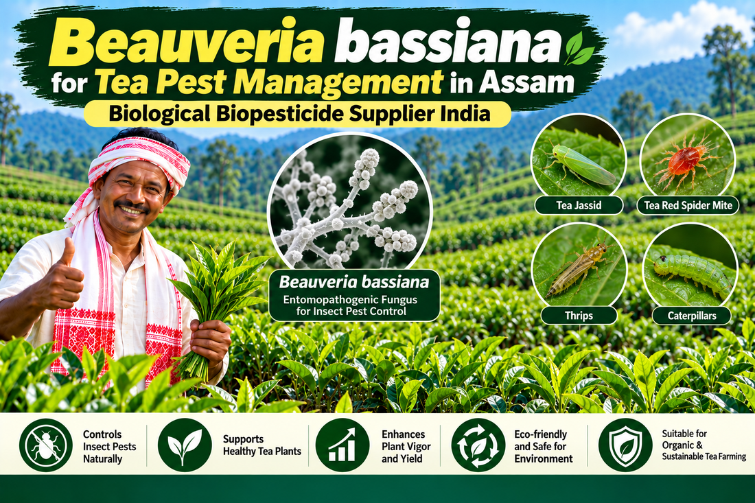 Beauveria bassiana for Tea Pest Management in Assam | Biological Biopesticide Supplier India