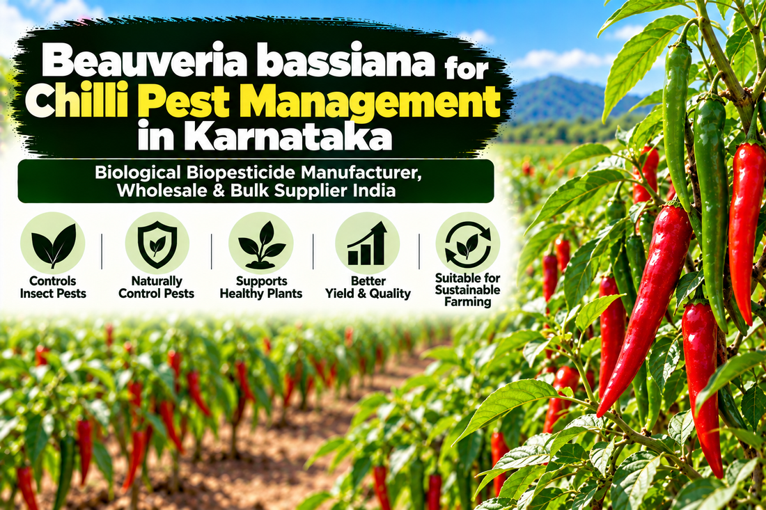 Beauveria bassiana for Chilli Pest Management in Karnataka | Biological Biopesticide Manufacturer, Wholesale & Bulk Supplier India
