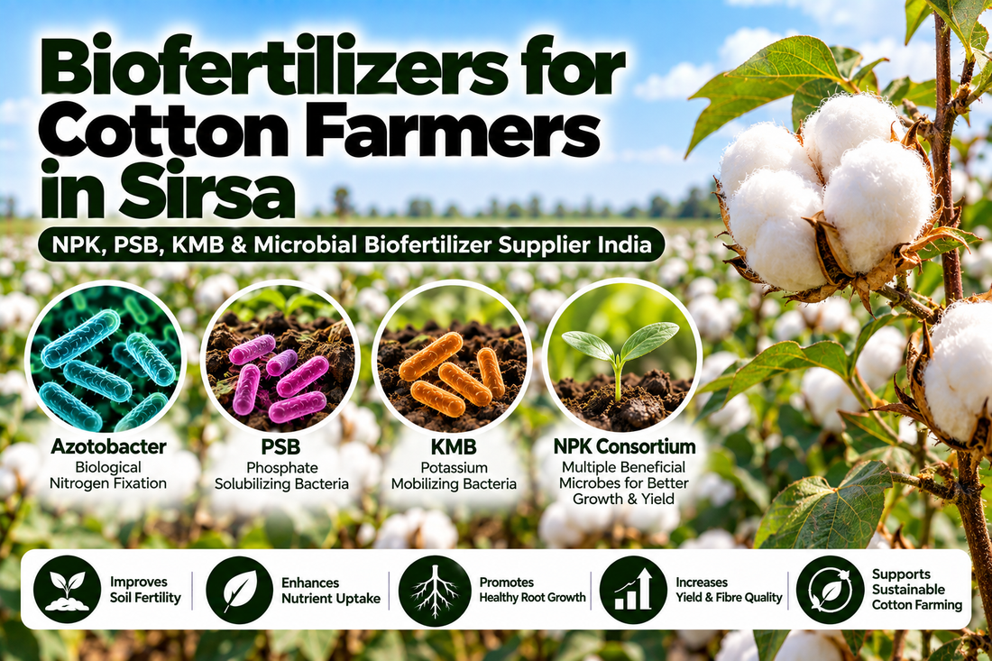 Biofertilizers for Cotton Farmers in Sirsa | NPK, PSB, KMB & Microbial Biofertilizer Supplier India