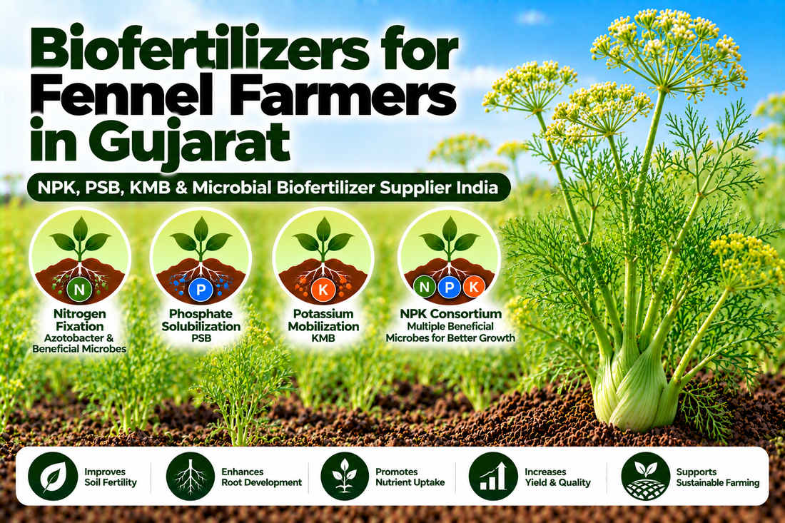 Biofertilizers for Fennel Farmers in Gujarat | NPK, PSB, KMB & Microbial Biofertilizer Supplier India