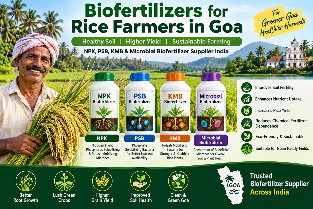 Biofertilizers for Rice Farmers in Goa | NPK, PSB, KMB & Microbial Biofertilizer Supplier India