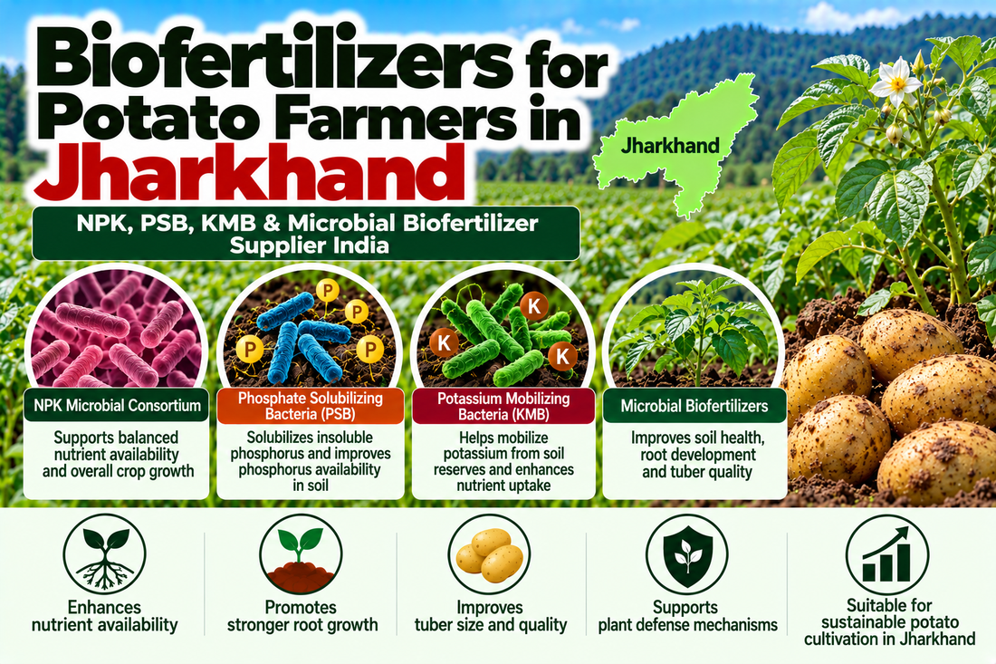 Biofertilizers for Potato Farmers in Jharkhand | NPK, PSB, KMB & Microbial Biofertilizer Supplier India