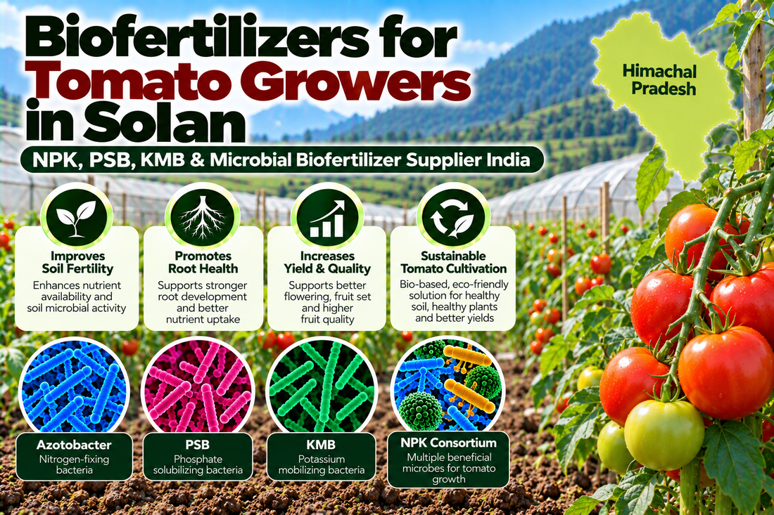 Biofertilizers for Tomato Growers in Solan | NPK, PSB, KMB & Microbial Biofertilizer Supplier India
