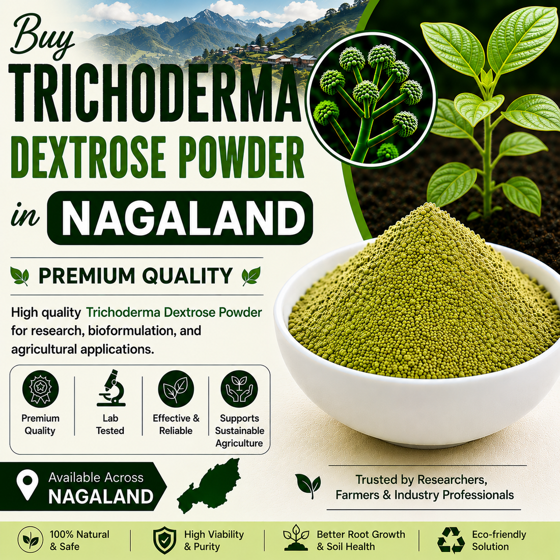 Buy Trichoderma Dextrose Powder Online in Nagaland | Biofungicide
