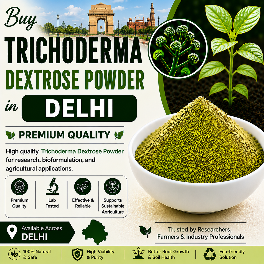 Buy Trichoderma Dextrose Powder Online in Delhi | Biofungicide