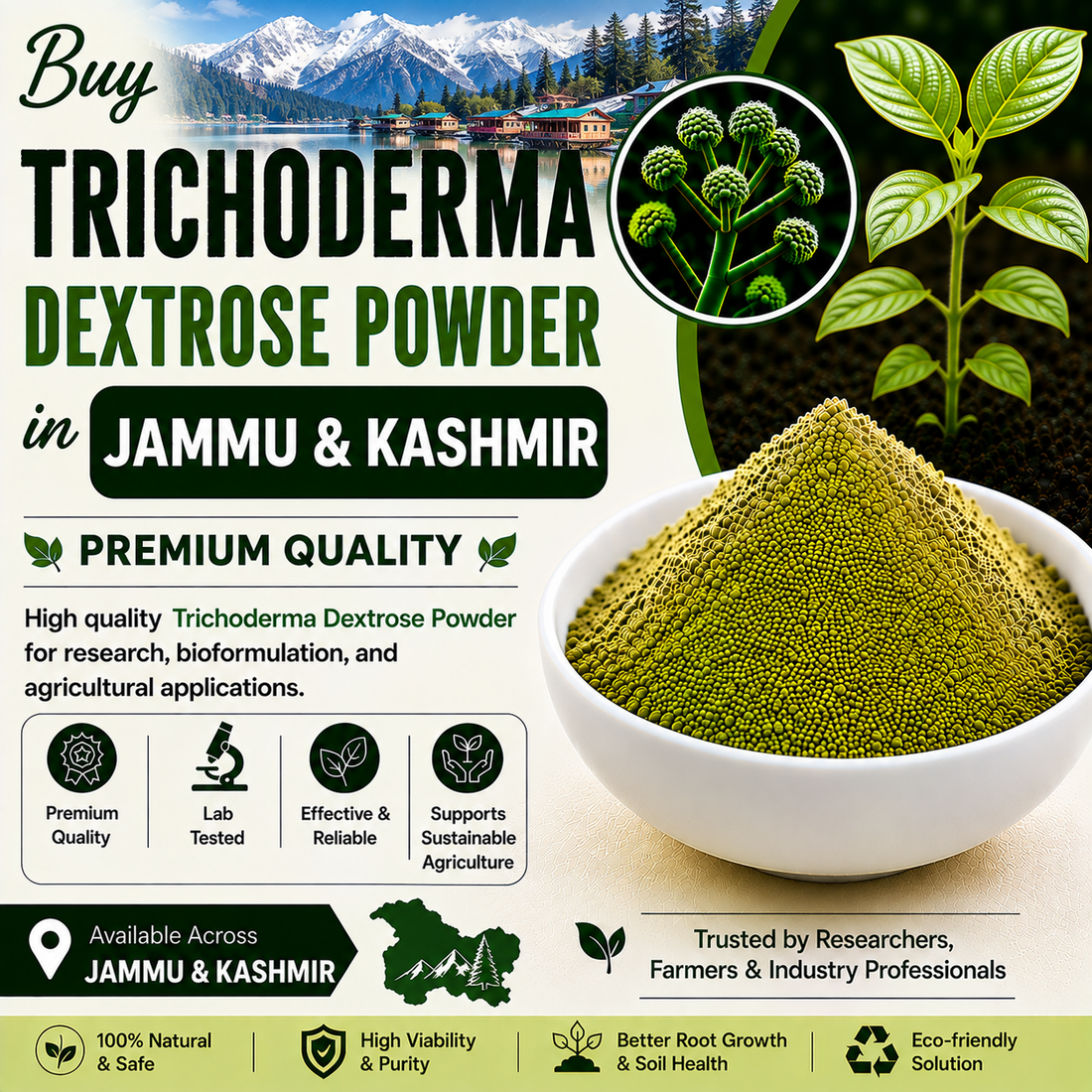 Buy Trichoderma Dextrose Powder Online in Jammu & Kashmir | Biofungicide