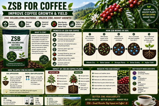 ZSB for Coffee Plantation: Improve Zinc Availability, Plant Growth & Higher Coffee Yield Naturally