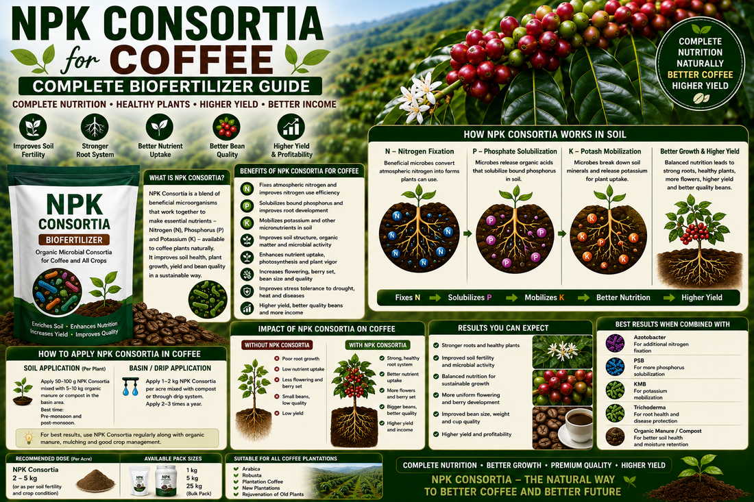 NPK Consortia for Coffee Plantation: Complete Biological Nutrition for Higher Coffee Yield