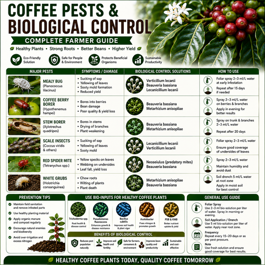 Coffee Pests & Their Biological Control: Complete Guide for Sustainable Coffee Pest Management