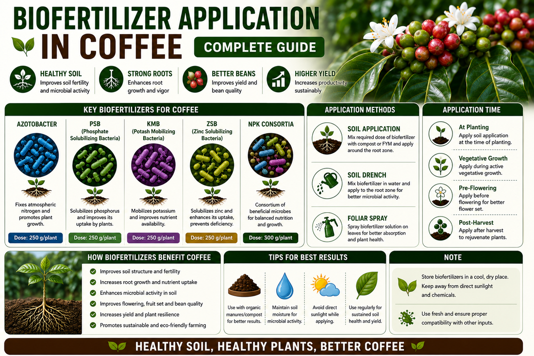 Biofertilizer Application Methods for Coffee Plantation: Best Practices for Higher Yield