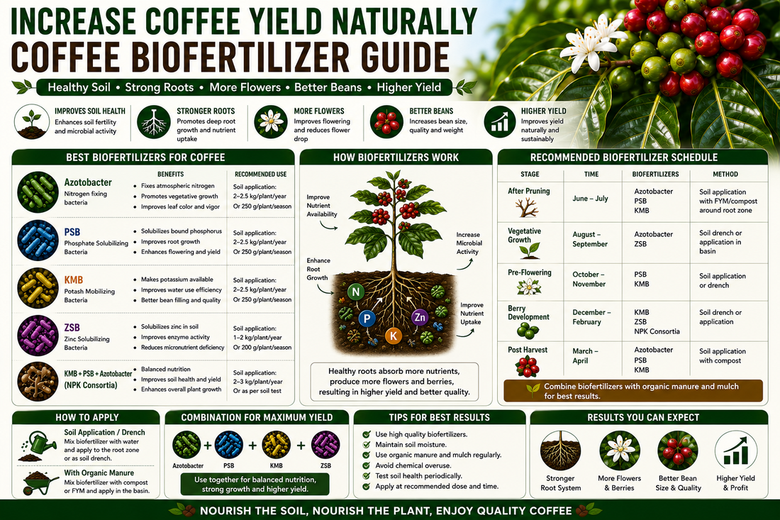 Increase Coffee Yield Naturally with Biofertilizers: Complete Guide for Higher Production