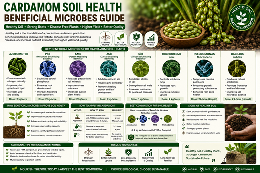 Improve Cardamom Soil Health Naturally with Beneficial Microbes