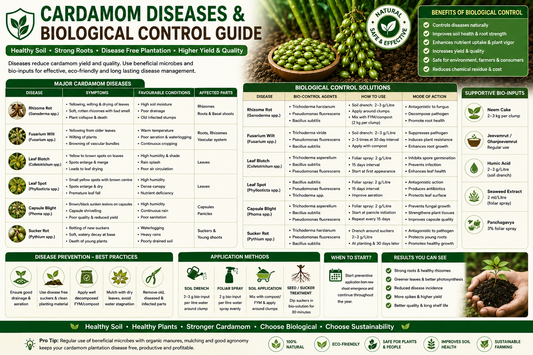 Cardamom Diseases & Their Biological Control: Complete Farmer Guide