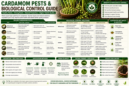 Cardamom Pests & Their Biological Control: Complete Farmer Guide