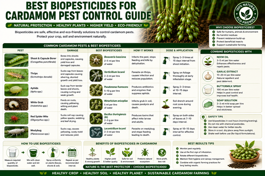Best Biopesticides for Cardamom Pest Control | Complete Farmer Guide