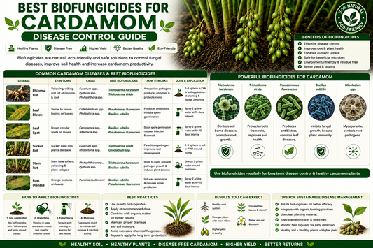 Best Biofungicides for Cardamom Disease Control | Complete Farmer Guide