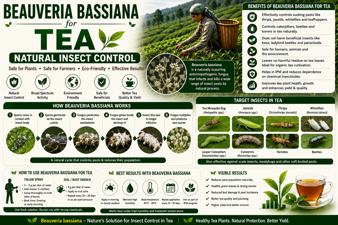 Beauveria bassiana for Tea Insect Control: Natural Biopesticide for Healthy Tea Plantations