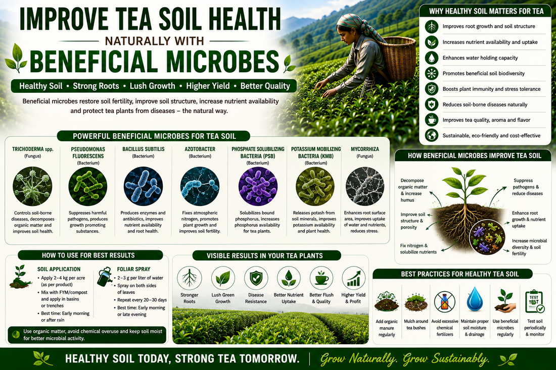 Improving Tea Soil Health with Beneficial Microbes: The Key to Sustainable Tea Production
