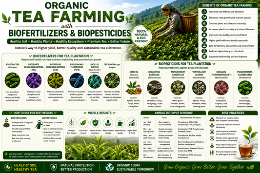 Organic Tea Farming Using Bio-inputs: Complete Guide to Sustainable and Residue-Free Tea Production
