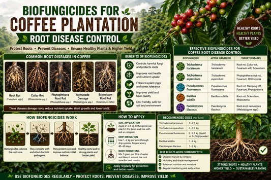 Biofungicides for Coffee Root Disease Management: Natural Protection Against Root Rot and Wilt