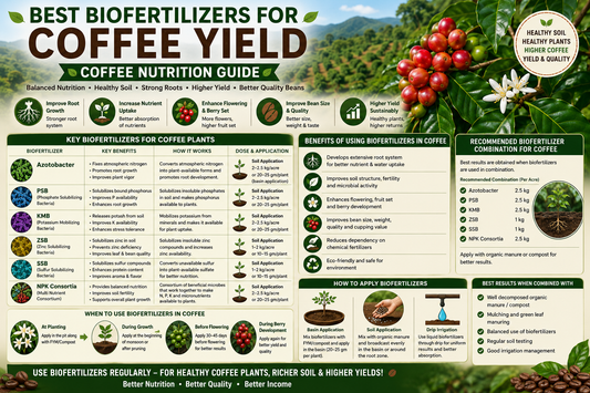 Best Biofertilizers for Higher Coffee Yield: Improve Flowering, Berry Development and Bean Quality Naturally