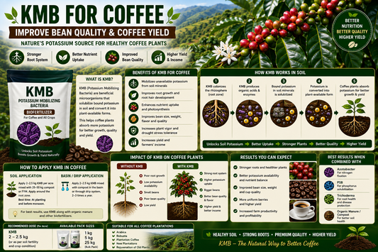 KMB for Coffee Plantation: Improve Bean Quality, Berry Development & Higher Yield Naturally
