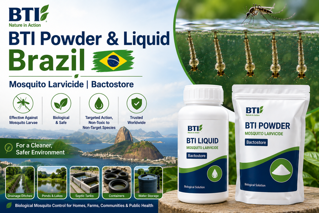 BTI Powder & Liquid in Brazil | Biological Mosquito Larvae Control
