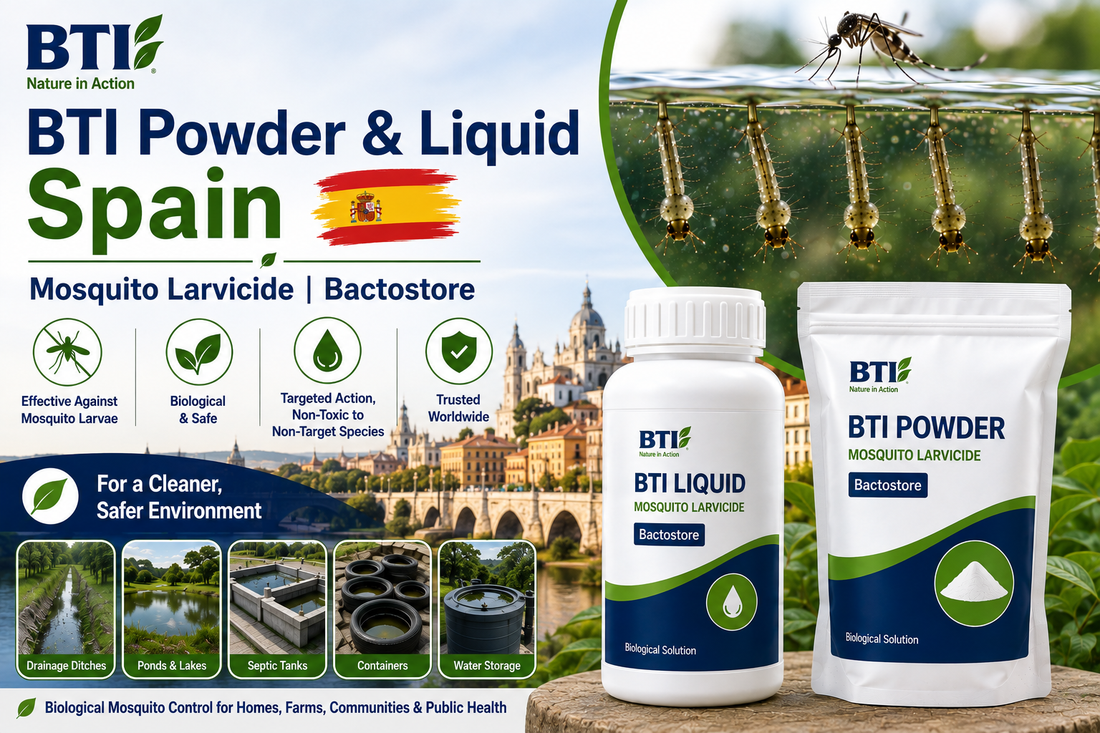 BTI Powder & Liquid in Spain | Biological Mosquito Larvae Control