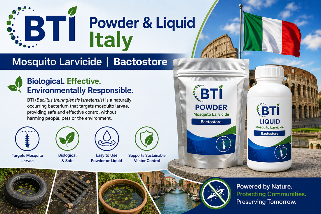 BTI Powder & Liquid in Italy | Biological Mosquito Larvae Control
