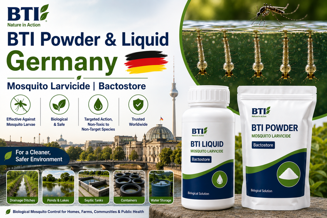 BTI Powder & Liquid in Germany | Biological Mosquito Larvae Control
