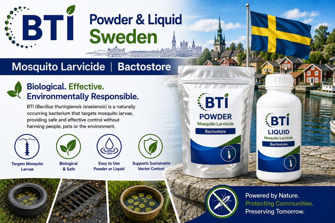 BTI Powder & Liquid in Sweden | Biological Mosquito Control