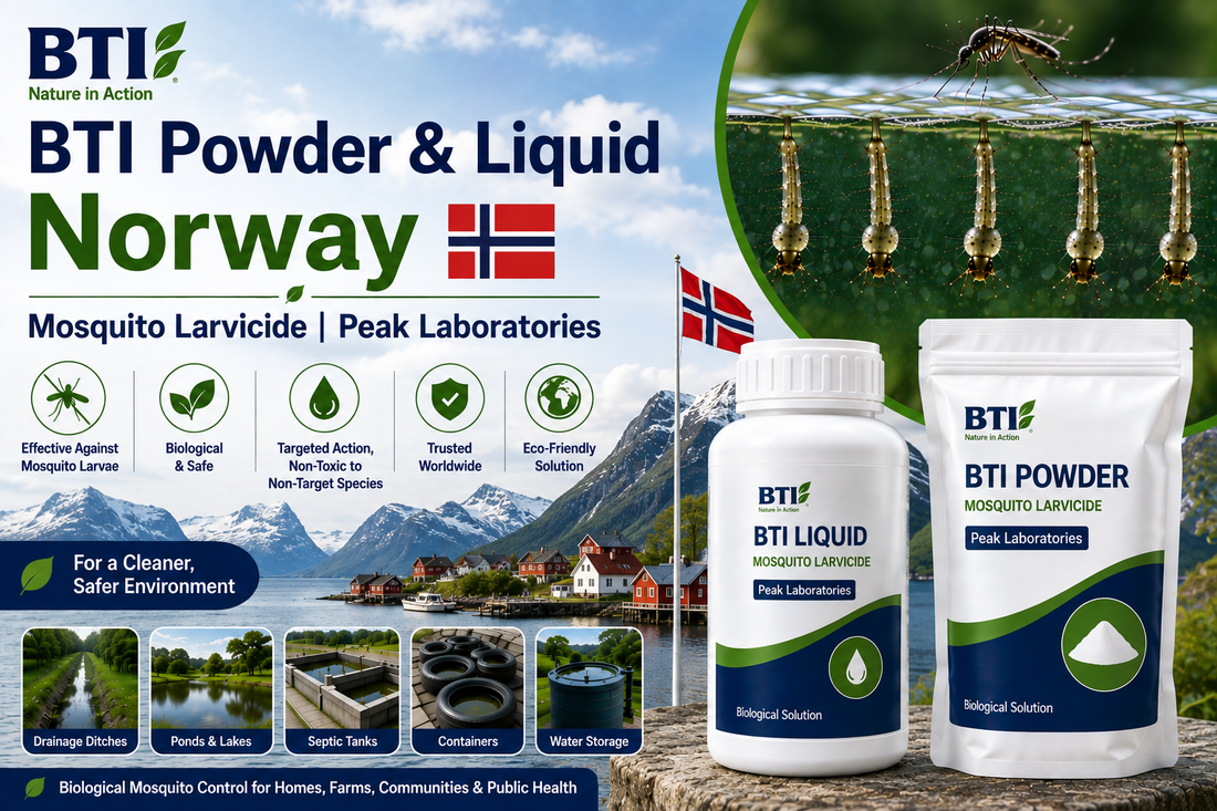 BTI Powder & Liquid in Norway | Biological Mosquito Control
