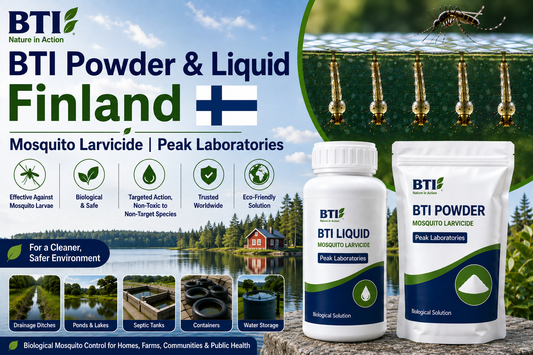 BTI Powder & Liquid in Finland | Biological Mosquito Control