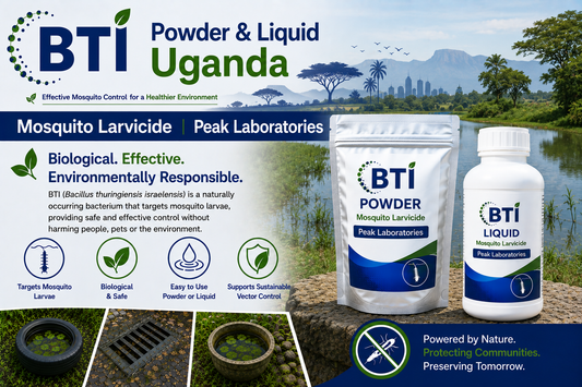 BTI Powder & Liquid in Uganda | Biological Mosquito Control