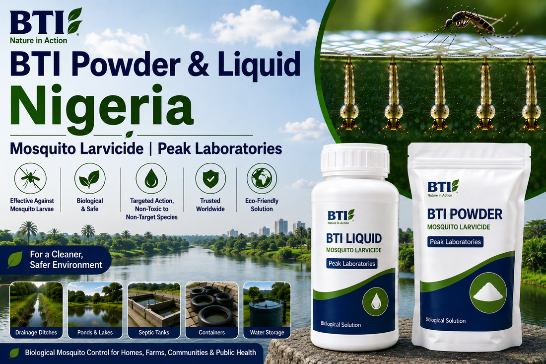 BTI Powder & Liquid in Nigeria | Biological Mosquito Control