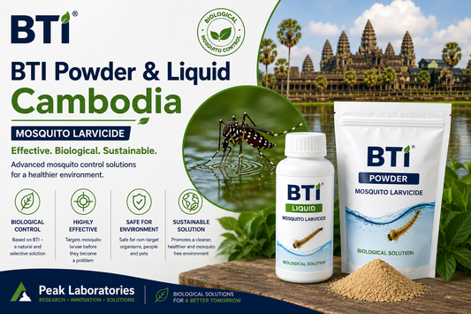 BTI Powder & Liquid in Cambodia | Biological Mosquito Control