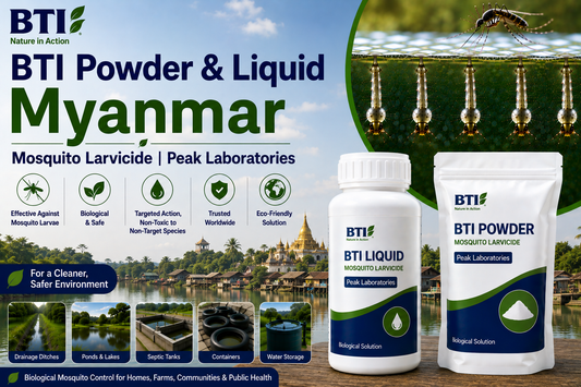 BTI Powder & Liquid in Myanmar | Biological Mosquito Control