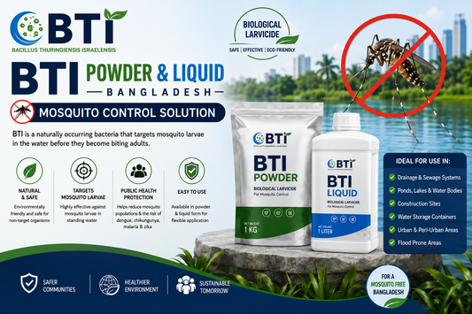 BTI Powder & Liquid in Bangladesh | Biological Mosquito Larvae Control