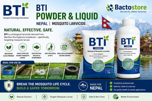 BTI Powder & Liquid in Nepal | Biological Mosquito Larvae Control