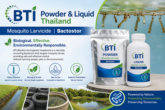 BTI Powder & Liquid in Thailand | Biological Mosquito Larvae Control