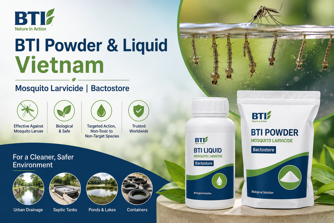 BTI Powder & Liquid in Vietnam | Biological Mosquito Larvae Control